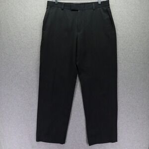 Kenneth Cole Reaction Pants Mens 34x32 Dress Slacks Suit Formal Flat Front Gray